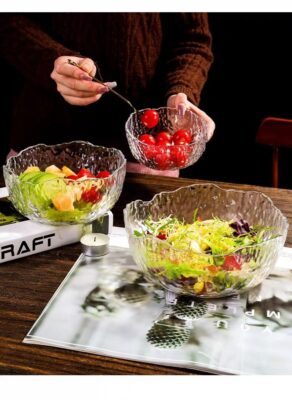 Creative Glass Salad Bowl