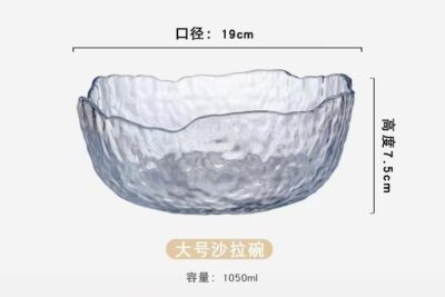 Creative Glass Salad Bowl