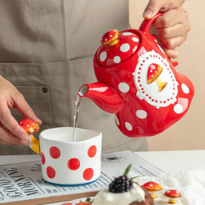 3d mushroom ceramic cup bowl plate