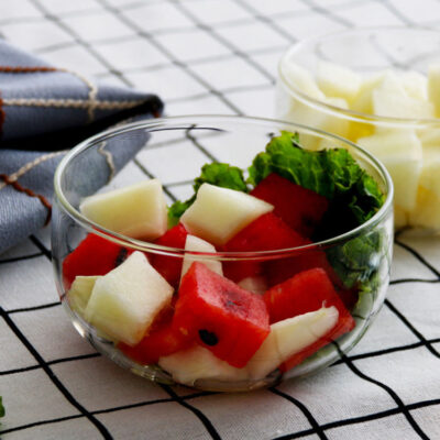 borosilicate glass fruit salad bowl