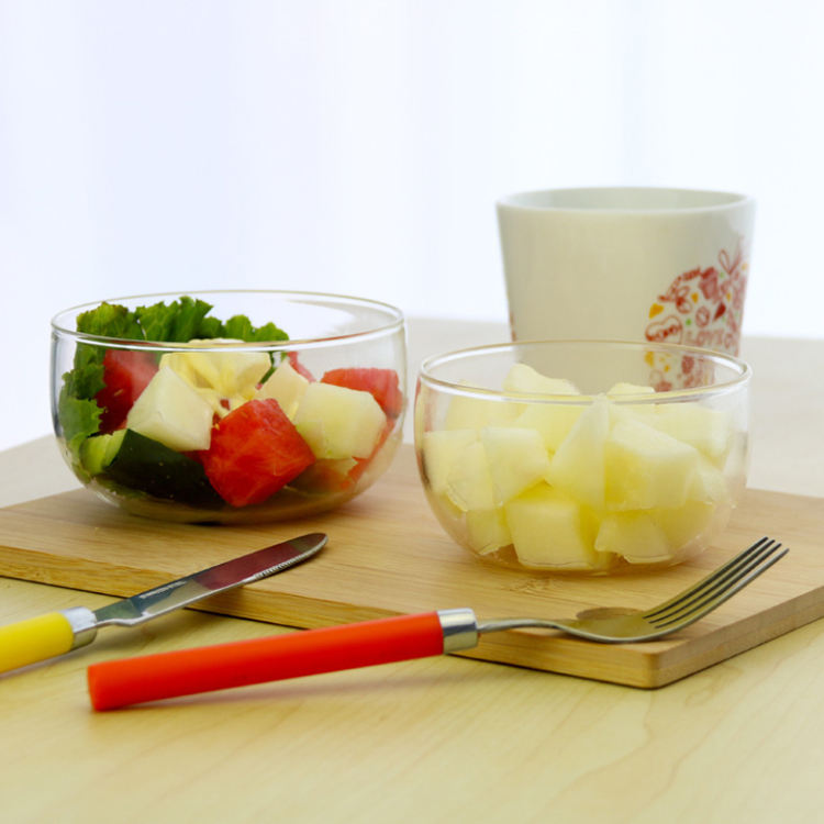 borosilicate glass fruit salad bowl