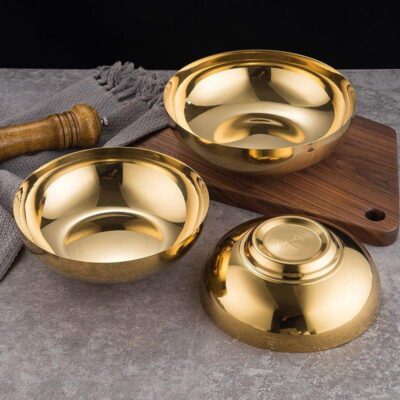 stainless steel rice and noodle bowl