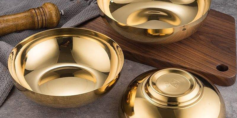 stainless steel rice and noodle bowl