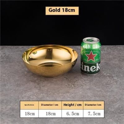 stainless steel rice and noodle bowl