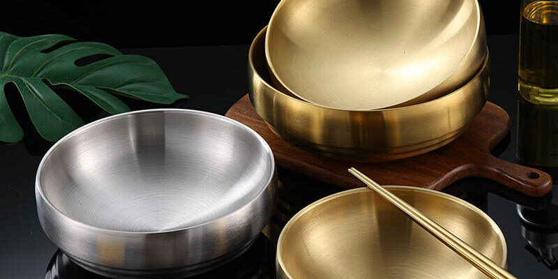luxury stainless steel bowl