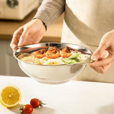 304 stainless steel mixing bowl with side handle