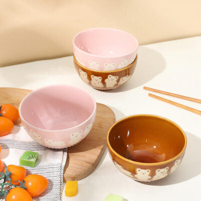 cartoon ceramic small bowl set