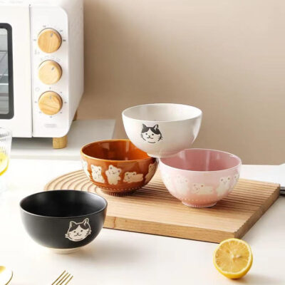 cartoon ceramic small bowl set