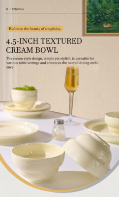 4.5-inch ceramic bowl for kitchen decor