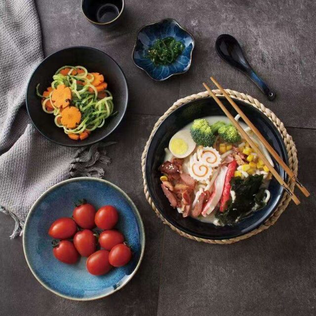 Modern round porcelain bowl