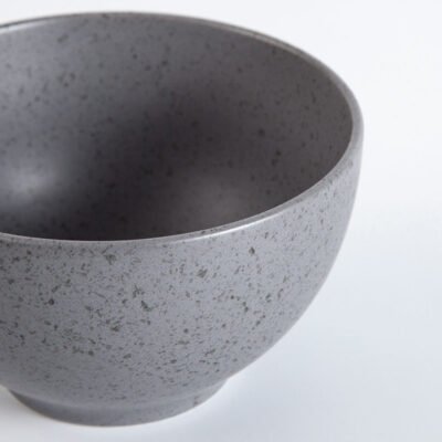 round grey ceramic bowl for restaurants
