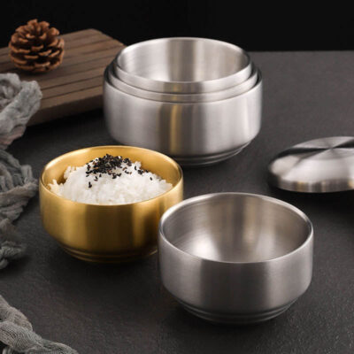 stainless steel salad bowl for kitchen