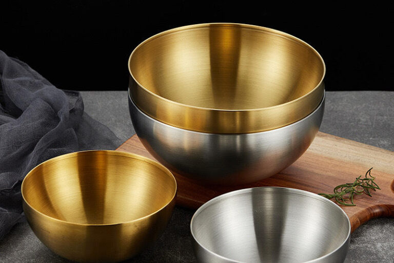 Single Layer Stainless Steel Salad Bowl