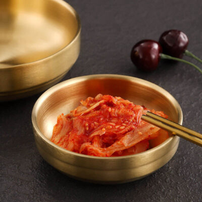 stainless steel condiment bowls with non-slip base