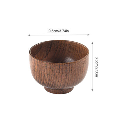 wooden soup salad bowl for kitchen use
