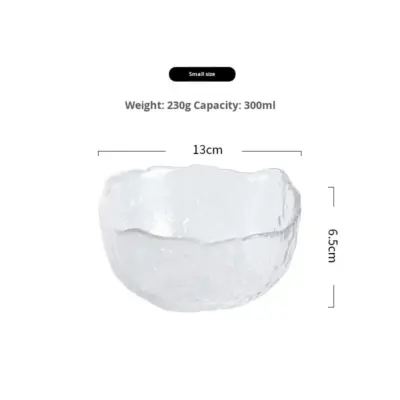 Modern light luxury glass fruit plate