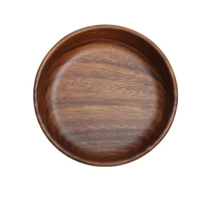 Natural wood handmade salad fruit serving bowl