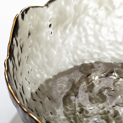Nordic style golden glass bowl