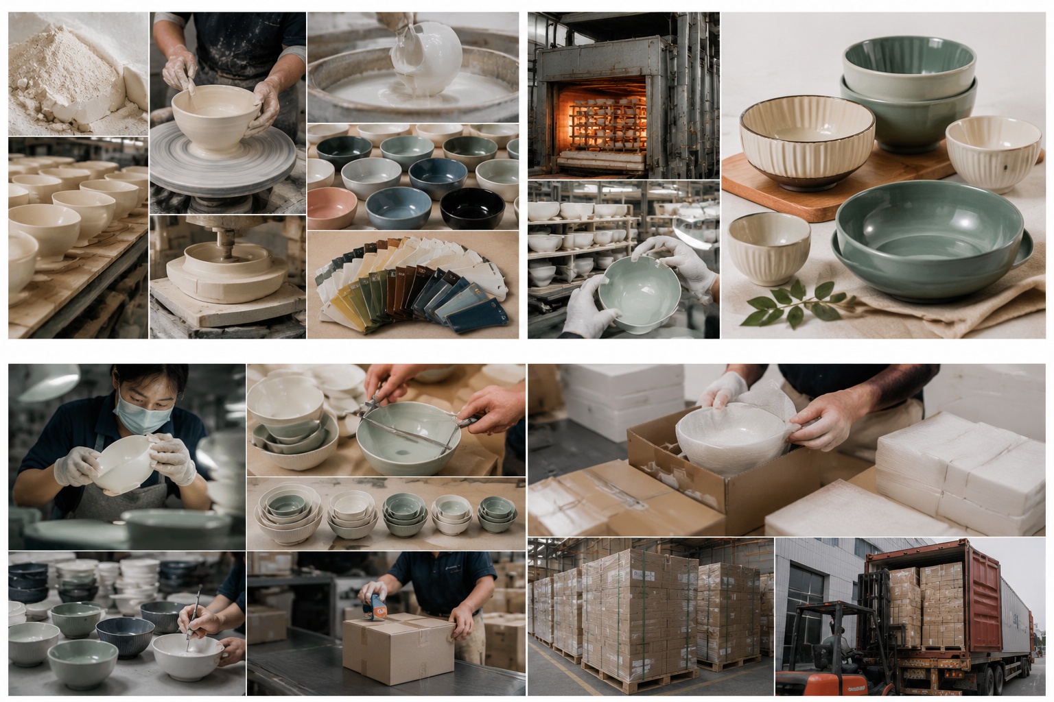 Ceramic Bowls production